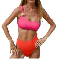 Felirenzacia ženska seksi blokiranje boja bikini kupaći kostim