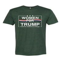 Wild Bobby, žene za Trump Političke muškarce Premium Tri Blend Tee, Šumska zelena, mala