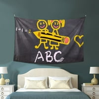 Povratak u školu ABC Fantasy Zidni dekor Tapiserija soba-spavaća soba zidni viseći tapiserija upis škole