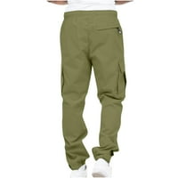 Teretne pantalone za muškarce sa džepovima Ležerne radne pantalone opuštene fit planinarske taktičke