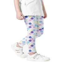 GRIANLOOK GIRLSKE LEOPARD Print pantalone elastične struke prugaste hlače za reprodukciju kamuflažne