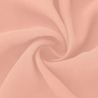 Finelylove ružičaste duge haljine duge maxi haljina A-line s visokim niskim rukavima s dugim rukavima