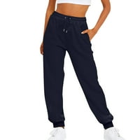Njshnmn ženska modna labava casual joga joggerpant labave hlače vrećaste pantalone Yoga hlače, mornarice,