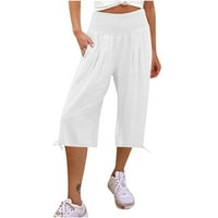 Vivianyo HD žene duge hlače plus veličine čišćenje Ženske labave opasnosti Široke hlače za noge Visoke