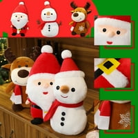 Wmkox8yiii santa claus lutka igračka za pljuska lutka igračka snjegović lutka božićni poklon za djecu