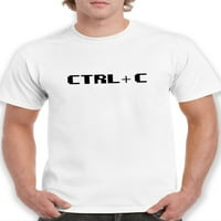Kontrola C Grafički citat Design Muška bijela majica, muški xx-veliki