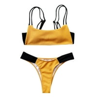 TAWOP kupaći kostimi za žene Žene Čvrsti čipka Bikini set Push up kupaće kostim kupalište podstavljeno