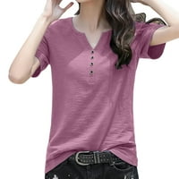 Grafičke majice za žene, dugulja, casual svakodnevne majice V izrez majica TEE TOP TUNIC TANIM BLOUSE