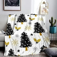 Cherryhome toplo zaskožno pokrivač ugodan božićni flanel pokrivač mekana izdržljiva tkanina visoke gustoće