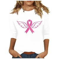 Ženska svjesnost s rakom dojke Majica s rukavima CREW CACT PINK CONCERT MAJICA WHITE XL