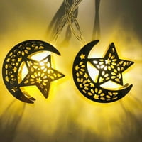 Ramadan Eid String Light baterija, lampa Lantern Lamp Mubarak Moon String, unutarnji ukrasi za sobu