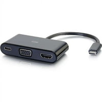 Otvorite BO C2G USB C u HDMI i VGA Multiprti adapter sa isporukom napajanja - x