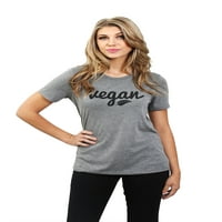 Cisterna zavoja Veganska ženska opuštena kratka majica Tee Heather Siva 2x-velika