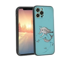 Kompatibilan s iPhone Pro telefonom, DOLPhin-FISH-6- CASE silikonska zaštita za teen Girl Boy Case za iPhone Pro
