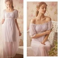 Ženska ljetna čipka Vintage Nighthown Victorian Princess Nightdress Chemises Babydoll Pajamas Lounger
