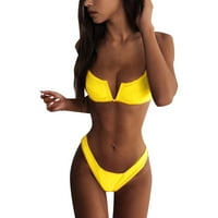 Schickini Bikini dno Junior bikinis za teen djevojke ženske remenske pločice visoki struk bikini set