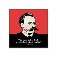 Cafepress - Nietzsche Art V. Skladišta Squary - Square naljepnica 3 3