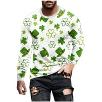 Atletska muška dukserica, muškarci casual okrugli vrat kratki rukav pulover 3D 3D ispisan klirens bluza