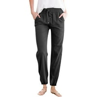 Vrhunski džep sa visokim strukom, puna dužina joggers joga hlače casual pantalone za žene