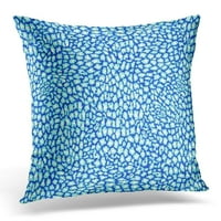 Šareni sažetak Plava Fau Glitter Sparkle efekt Leopard Životinjski uzorak Srebrni Afrički jastuci Kućni
