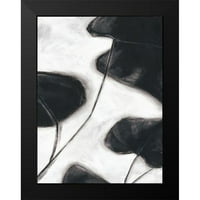 Studio Crni moderni uokvireni muzej umjetnički print pod nazivom - Tropske biljke