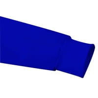 Grafički duksevi za ženske modne o-vrat ispisane duksere pulover vrhove dugih rukava Bluse Blue XXL