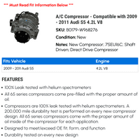 C Kompresor - kompatibilan sa - Audi S 4.2L V 2010