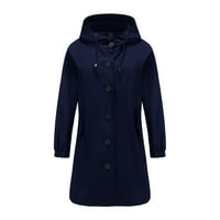 Akiigool ženski kaputi Trendi ženske jakne za jaknu na dugih rukava s dugim rukavima, vanjski kaput