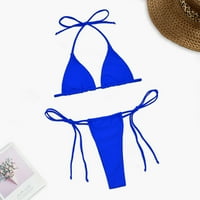 Ženski kupaći kostimi Bikini sa potpomoljem potpore ženske čvrste boje Split Bikini kupaći kostimi kupaći