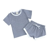 Advoicd Baby Girl Outfits Girls Ljeto Tie-dye Outfits Elastična vučna majica Majica gornje i elastične