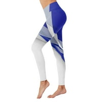 Hwmodou ženske hlače patchwork tiskane gamaše visokog struka Yoga trčanje dnevno fitnes modni casual