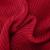 Dukseri za žene Trendy Baggy Fit Jacket Cardigan Casual sweter s V-izrezom crveni m