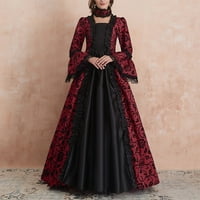 Cuoff Ženske haljine za žene Noć vještica Gothic Goth modna haljina od čipke za strugu retro haljina