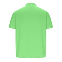 Na klirensu mens četvrt-zip v izrez košulje Slim Fit s kratkim rukavima Atletska majica Henleyji košulja