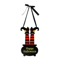Mchoice Halloween ukrasi, Halloween Drveni viseći ukrasi Halloween Party pribor za uvrštavanje ukrasa