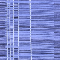 Ahgly Company Zatvoreni kvadrat Sažetak plave moderne prostirke, 6 'kvadrat