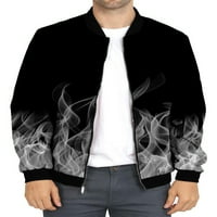 GLONME ZIP odjeća za muškarce Ležerne prilike Bomber Jakna Slim Fit Jackets Style-F 3xl