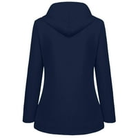 HGW kaputi za žene plus veličine Žene Čvrsta plišana jakna za zgušnjavanje na otvorenom plus veličine
