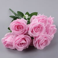 MDuoduo umjetni ruže cvijet, glave ruže lažne ruže sa stabljicima plastične biljke za vjenčane bukete