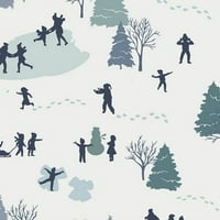 Zimska tkanina za snijeg - izgradnja tkanina za umjetnička galerija snjegovića, prodaje se u četvrt