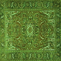Ahgly Company Zatvoreni pravokutnik perzijski zeleni tradicionalni prostirke, 7 '9 '