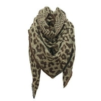 Rovga ženski šalovi i omotači žene zimski topli leopard tisak dugih omotača šal šal šal šal ukras