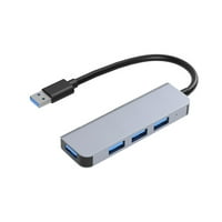 3. Priključak za priključak od aluminijske legure Kućište Prijenosno razdjelnik nisko kašnjenje miša tipkovnica u obliku slova U-disk Pretvarač laptopa USB 3.0
