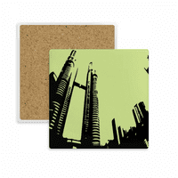 Malezija Petronas Twin Towers Coaster Cup Mat MAT krilica Izulacijski kamen