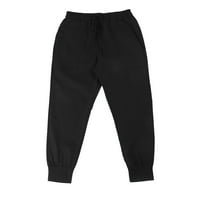 Iopqo ženske hlače jogeri za žene pantalone poliesterice solidne boje dnevne ženske hlače za žene crne