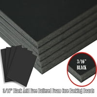 Boam Core Backing Board 3 16 Crni 20x24- Pakovanje. Mnogo veličina dostupna. Skrivena puferirana ploča