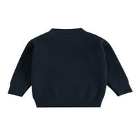 Seyurigaoka Dječji džemper dojenčad nisko ovratnik pulover pulover Striped pit bar dugi rukav