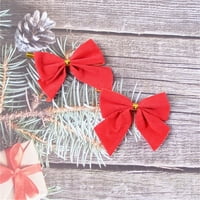 Cancon Christmas Mini luk kravata Xmas Red Bow Holiday Craft Sitne božićne lukove za božićno stablo