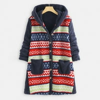 Kakina s ženskim jaknema plus klirens veličine, ženska topla FAU kaput zimska dugme za zimsko dugme