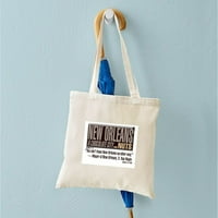 Cafepress - vreća perle za čokoladnu gradsku kartu za parkere - prirodna platna torba, torba za trbuhe